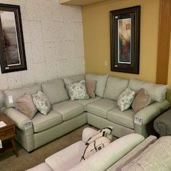 In-stock sectional offered at Rufeners Furniture in Rittman, OH