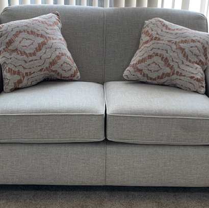 In-stock loveseat offered at Rufeners Furniture in Rittman, OH