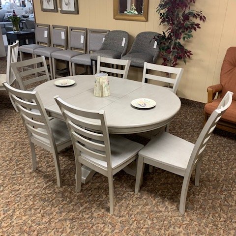 Dining table from Rufeners Furniture in Rittman, Ohio.