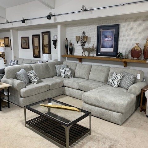 In-stock sectional offered at Rufeners Furniture in Rittman, OH