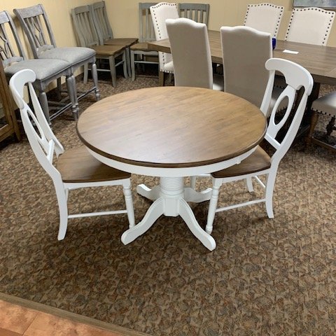 Dining table from Rufeners Furniture in Rittman, Ohio.